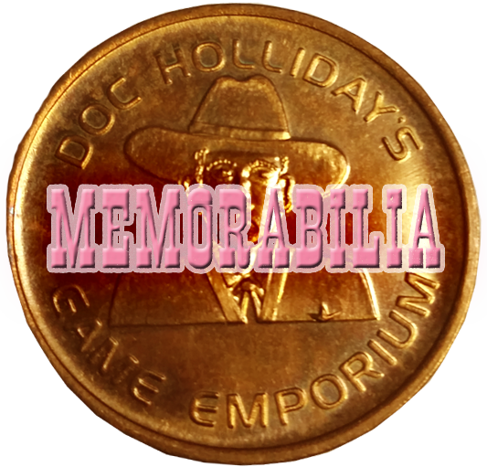 Doc Holliday's Game Emporium Arcade Memorabilia Token